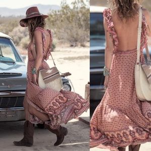 Spell Rare Vintage Sunset Road Gown size S